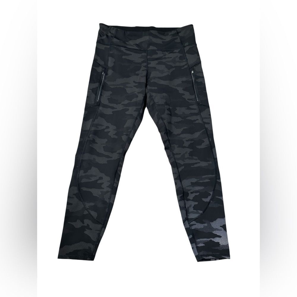 Women’s Athleta Rainier Reflective Camo Lux Tights Size Large